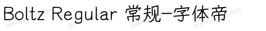 Boltz Regular 常规字体转换